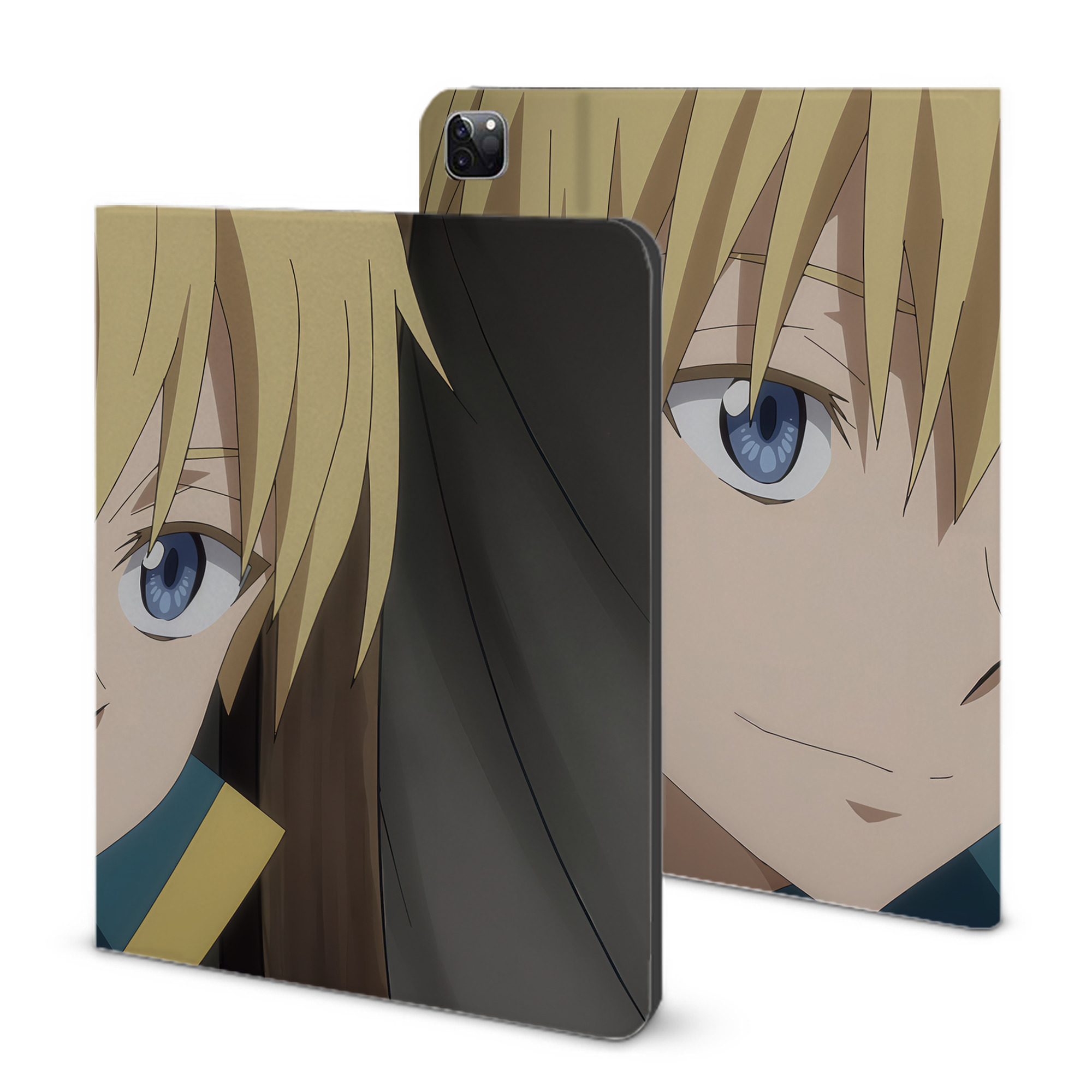（画像用） 転スラ Regarding Reincarnated to Slime IPad ケース ブック型 PUレザー TPU 耐衝撃 軽量 薄型 ペン収納なし 全面保護 IPad 各モデル対応